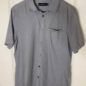 Calvin Klein Jeans Gray Short-Sleeve Button-Down Shirt • Men’s M